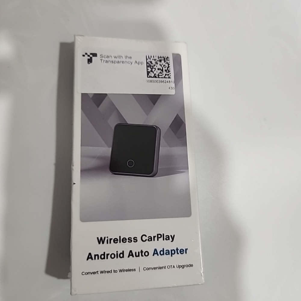 Wireless CarPlay Android Auto Adapter - Black